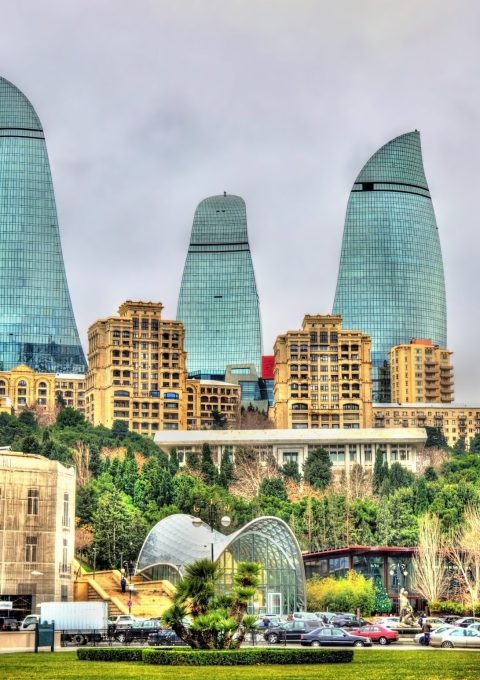 View of the city centre of Baku - Azerbaijan