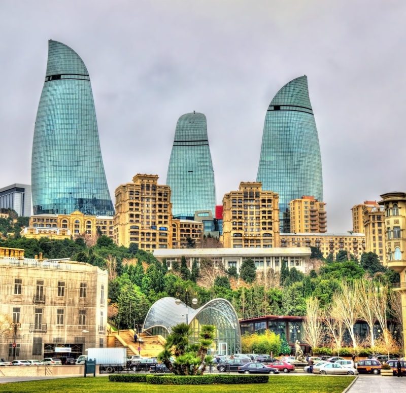 View of the city centre of Baku - Azerbaijan